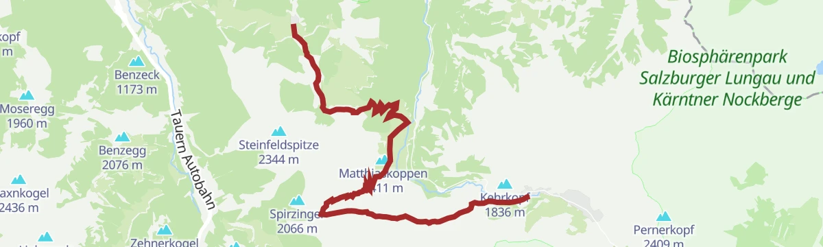 Route map: Salzburger Almenweg - Etappe 18: Zauchensee – Gnadenalm - Obertauern
